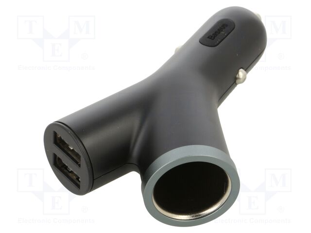 USB power supply; car lighter socket x1,USB A socket; 40W; 5A