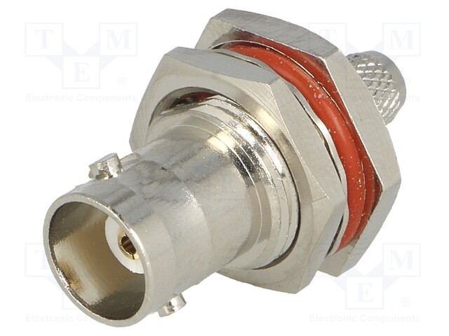 Socket; BNC; female; straight; 75Ω; RG210,RG52,RG59; crimped