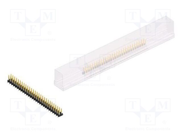 Connector: pin strips; pin header; male; PIN: 56; 2mm; SMT; 2x28