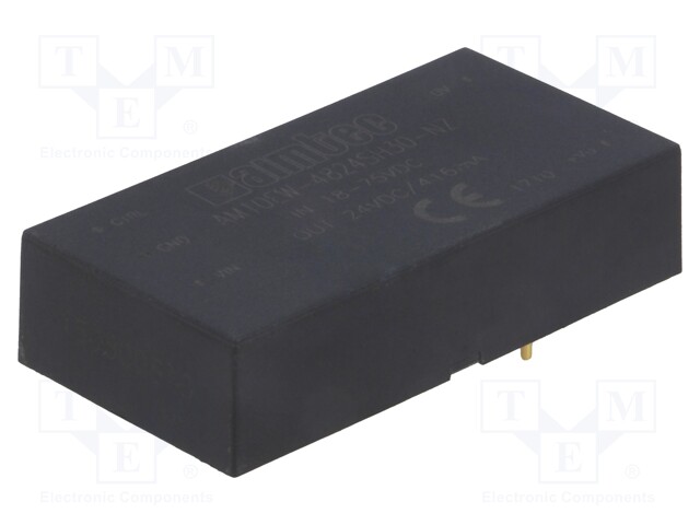 Converter: DC/DC; 10W; Uin: 18÷75V; 24VDC; Iout: 0.416A; 2"x1"; 24g
