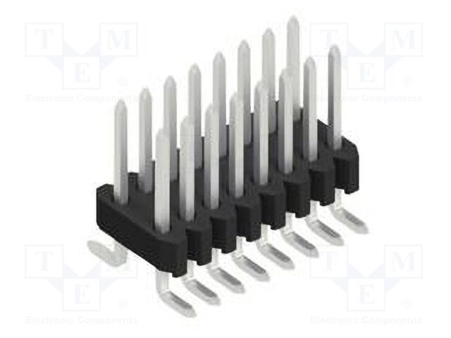Connector: pin strips; pin header; male; PIN: 16; 1.27mm; SMT; 2x8
