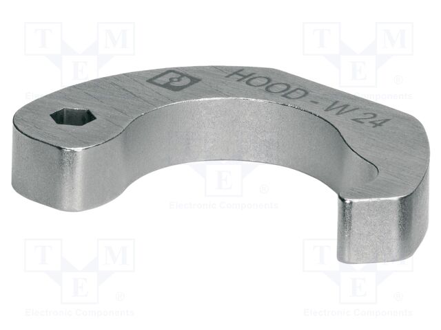 Socket; hexagonal 4mm; nickel plated steel