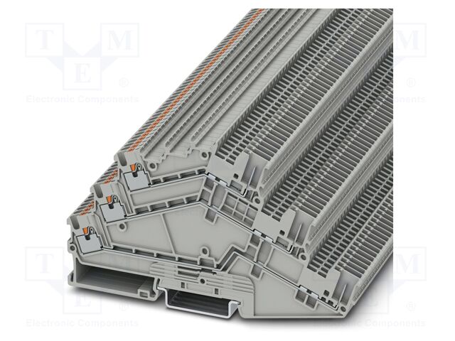 Splice terminal: rail; PTS; PA; L: 64.3mm; terminals: 6; W: 3.5mm