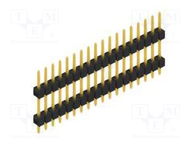 Connector: pin strips; pin header; male; PIN: 18; 2.54mm; THT; 1x18