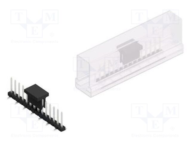 Connector: pin strips; pin header; male; PIN: 14; 2mm; SMT; 1x14
