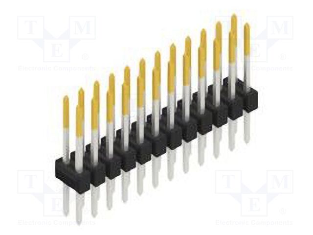 Connector: pin strips; pin header; male; PIN: 24; 2.54mm; THT; 2x12