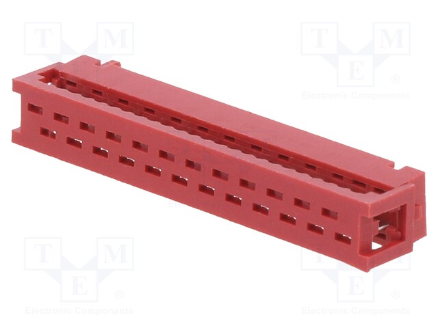 Plug; Micro-MaTch; PIN: 24; IDC; for ribbon cable; 1A; 20mΩ; 1.27mm