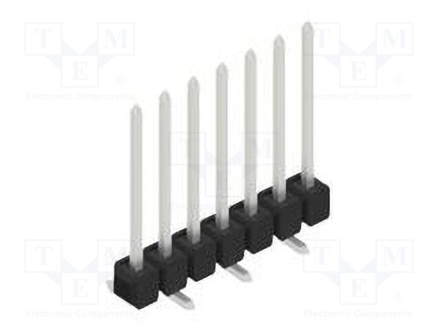 Connector: pin strips; pin header; male; PIN: 7; 2.54mm; SMT; 1x7