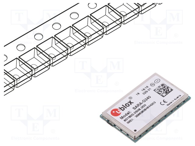 Module: GSM; 2G; SARA-G3; SMD; GPRS,GSM; 26x16x2.4mm; I/O: 4