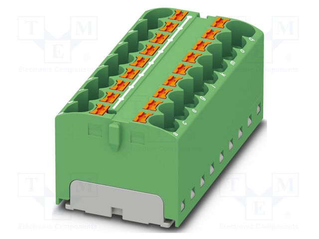 Splice terminal: rail; 32A; 450V; push-in; PA; L: 21.7mm; 0.2÷6mm2