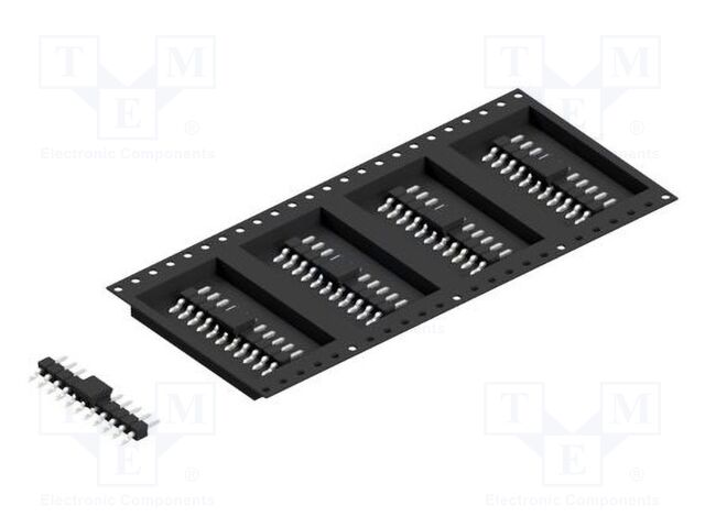 Connector: pin strips; pin header; male; PIN: 11; 2.54mm; SMT; 1x11