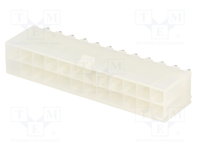 Socket; wire-board; male; Mini-Fit Jr; 4.2mm; PIN: 24; THT; 9A