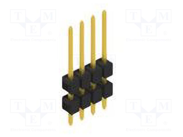 Connector: pin strips; pin header; male; PIN: 4; 2.54mm; THT; 1x4