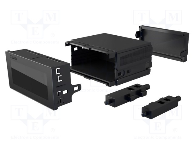 Enclosure: panel; X: 48mm; Y: 96mm; Z: 100mm; ABS + PC,PPO; black