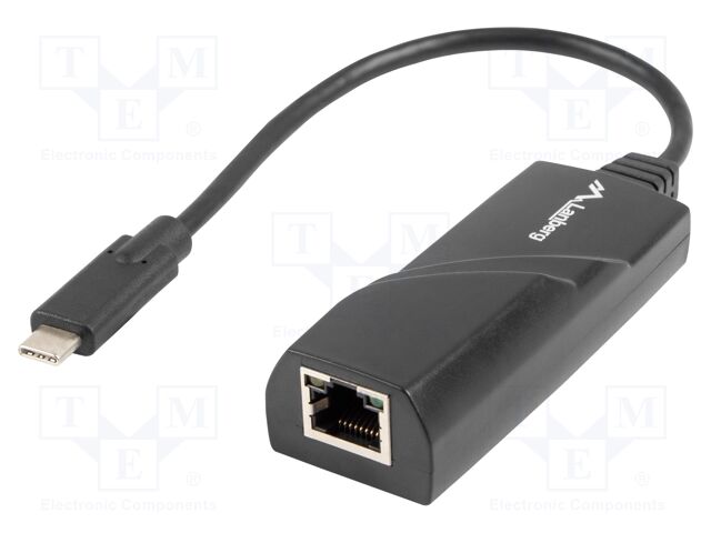 USB to Ethernet adapter; RJ45 socket,USB C plug; USB 3.1 Gen 1