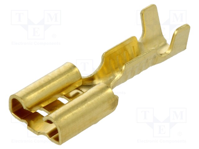 Terminal: flat; 6.3mm; 0.8mm; female; 0.5÷1mm2; crimped; for cable