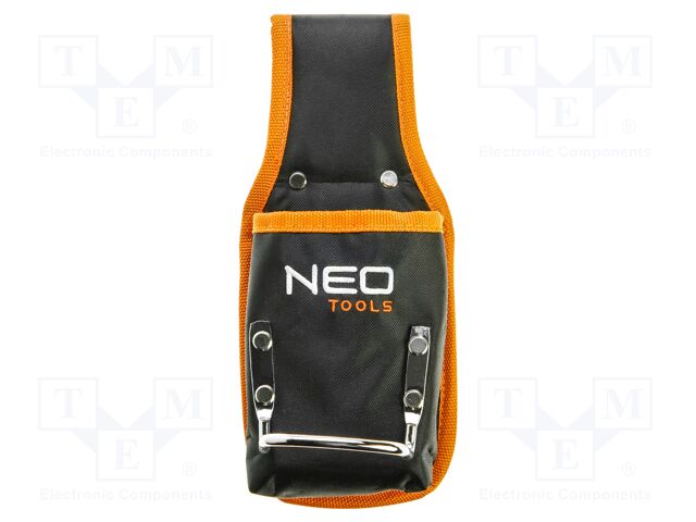 Waist bag; tool case; black-orange; poliester 1680D; 243x105mm