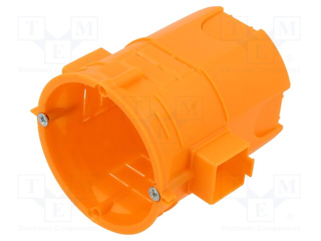 Enclosure: junction box; Ø: 62mm; plaster embedded; IP20; serial