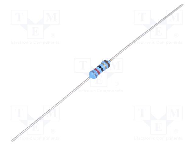 Resistor: thin film; THT; 82Ω; 600mW; ±5%; Ø2.5x6.5mm; 50ppm/°C