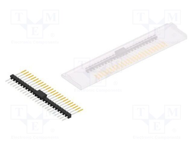 Connector: pin strips; pin header; male; PIN: 24; 2.54mm; SMT; 1x24