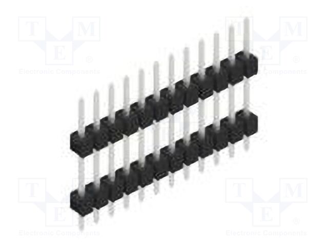 Connector: pin strips; pin header; male; PIN: 12; 2.54mm; THT; 1x12