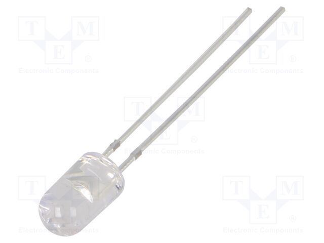 LED; orange; 5mm; 14400÷18000mcd; 15°; Front: convex; 2.1÷2.6VDC