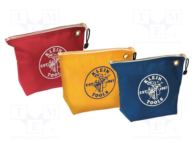 Waist bag; red,blue,yellow; fabric; 254x200x89mm; 3pcs.