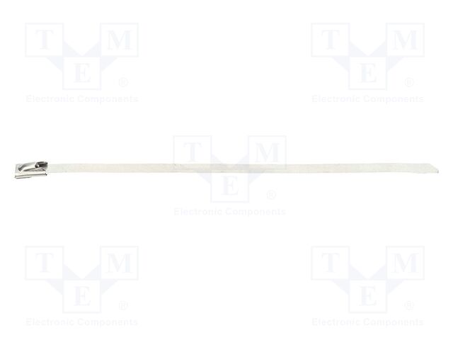 Cable tie; L: 100mm; W: 4.6mm; acid resistant steel AISI 316L