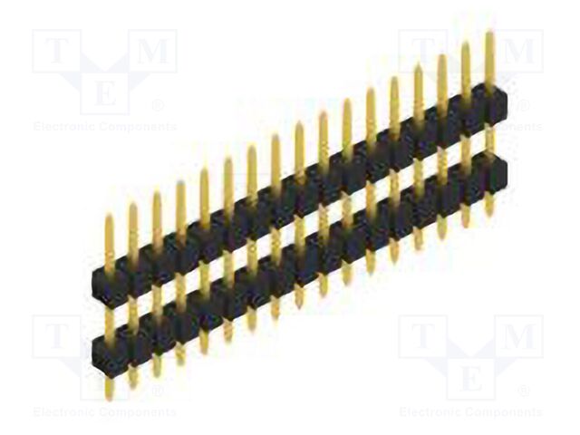 Connector: pin strips; pin header; male; PIN: 17; 2.54mm; THT; 1x17