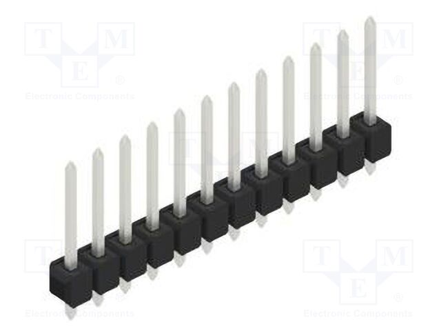 Connector: pin strips; pin header; male; PIN: 12; 2.54mm; THT; 1x12