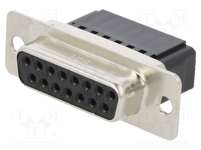 D-Sub; PIN: 15; plug; CD; female; w/o contacts