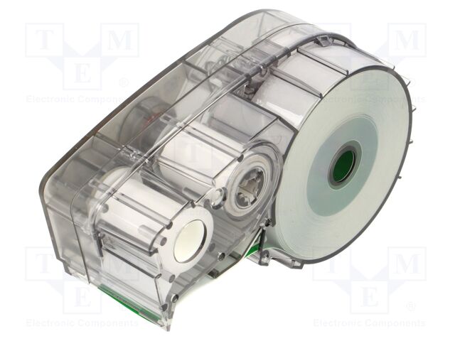 Tape; 19.05mm; 6.4m; green; Character colour: white; self-adhesive