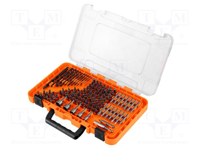 Kit: screwdriver bits; Phillips,Pozidriv®,slot; 120pcs.