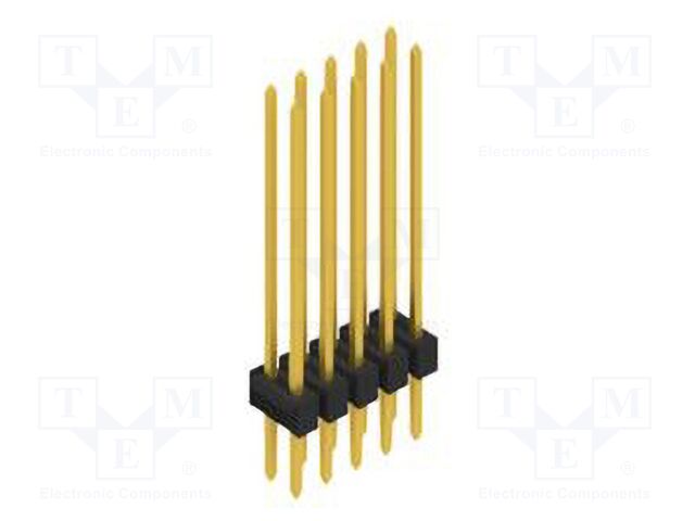 Connector: pin strips; pin header; male; PIN: 10; 2.54mm; THT; 2x5