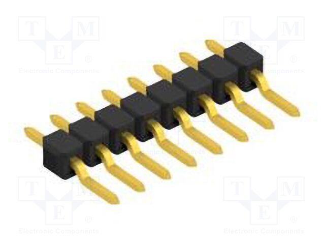 Connector: pin strips; pin header; male; PIN: 8; 2.54mm; SMT; 1x8