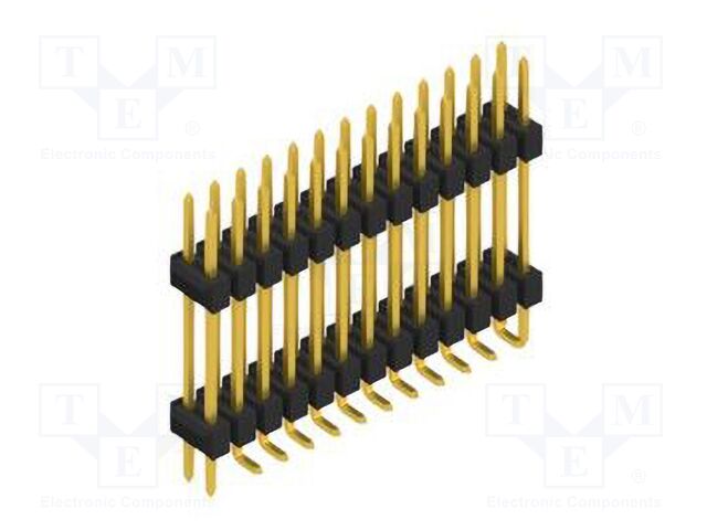 Connector: pin strips; pin header; male; PIN: 26; 2.54mm; SMT; 2x13