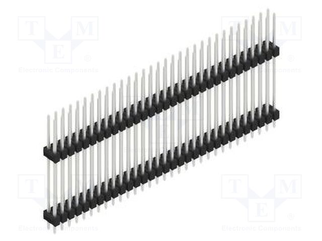 Connector: pin strips; pin header; male; PIN: 62; 2.54mm; THT; 2x31