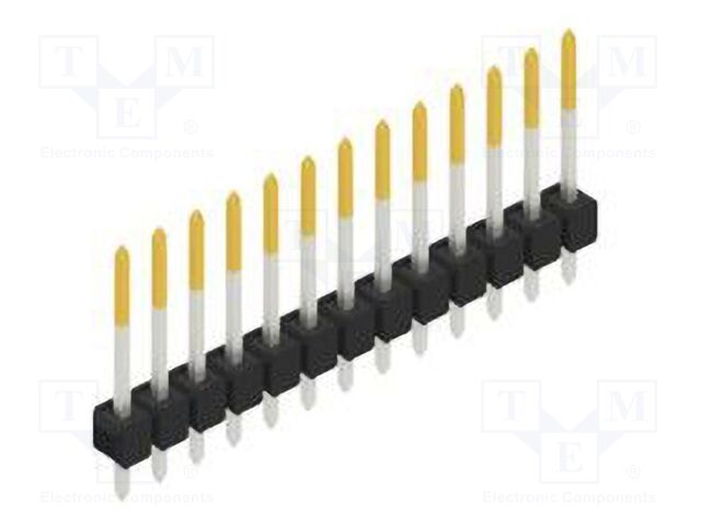 Connector: pin strips; pin header; male; PIN: 13; 2.54mm; THT; 1x13