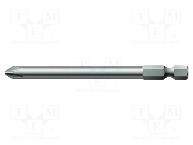 Screwdriver bit; Phillips; PH1; Overall len: 89mm