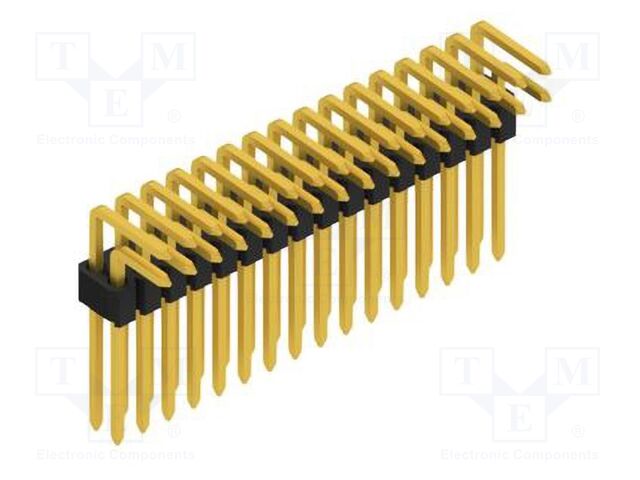 Connector: pin strips; pin header; male; PIN: 32; 1.27mm; THT; 2x16