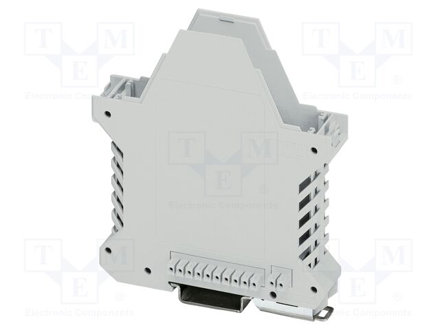 Enclosure base; with terminals; grey; UL94V-0; ME 22,5; X: 107.3mm