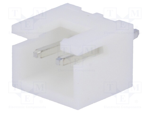 Socket; wire-board; male; A2501; 2.5mm; PIN: 2; THT; 250V; 3A; tinned