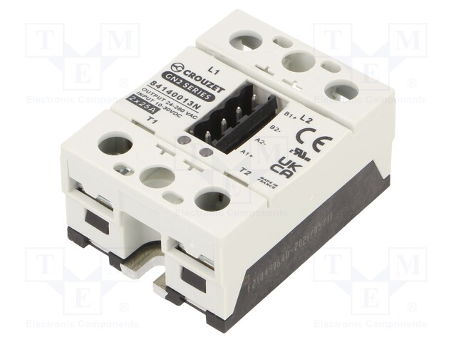 Relay: solid state; Ucntrl: 10÷30VDC; 25A; 24÷280VAC; -40÷80°C