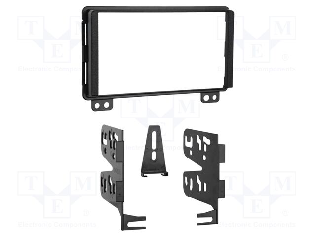 Radio frame; Ford,Lincoln,Mercury; 2 DIN; black