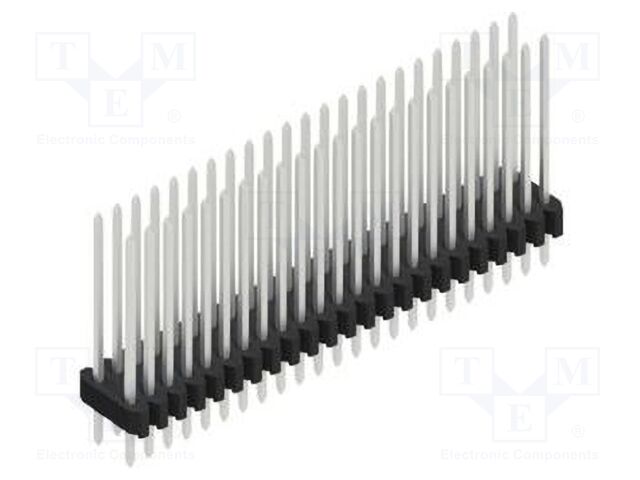 Connector: pin strips; pin header; male; PIN: 46; 1.27mm; THT; 2x23