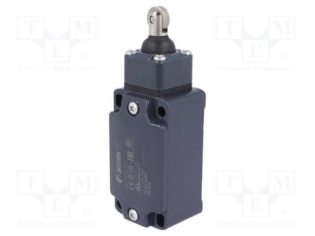 Limit switch; rubber seal,steel roller Ø13mm; NO + NC; 10A; IP67