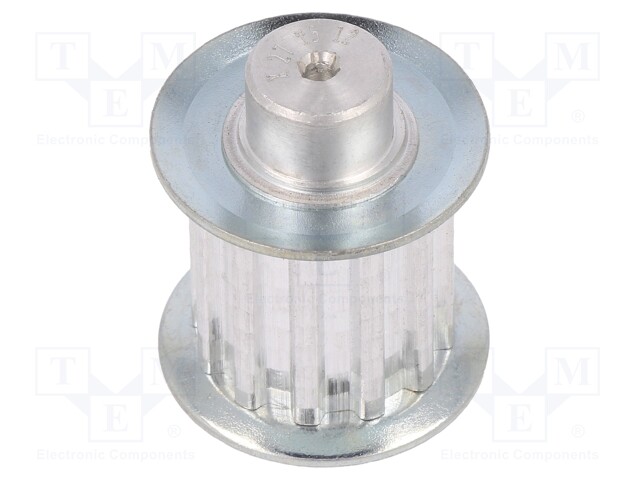 Belt pulley; T5; W: 16mm; whell width: 27mm; Ø: 18.25mm; aluminium