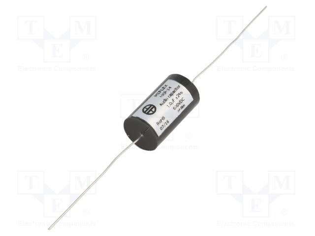 Capacitor: polypropylene; 1uF; 600VDC; ±2%; Ø15.3x33mm; -25÷85°C