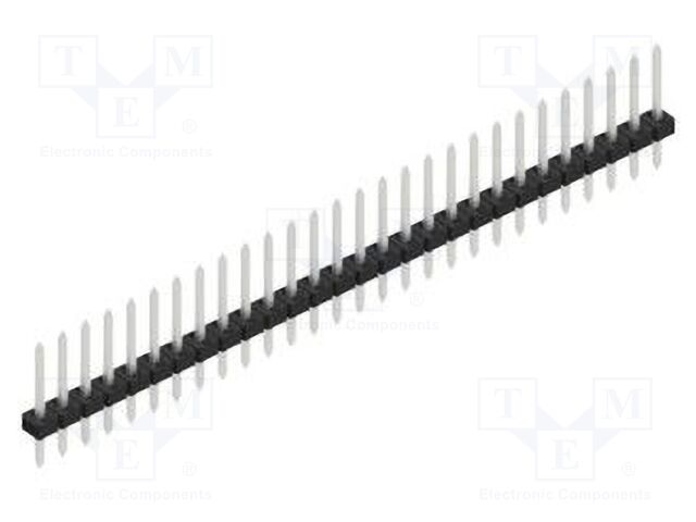 Connector: pin strips; pin header; male; PIN: 28; 2mm; THT; 1x28