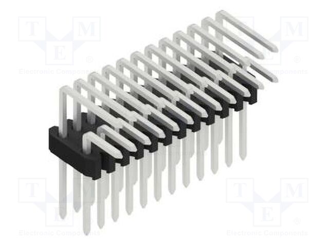 Connector: pin strips; pin header; male; PIN: 24; 1.27mm; THT; 2x12